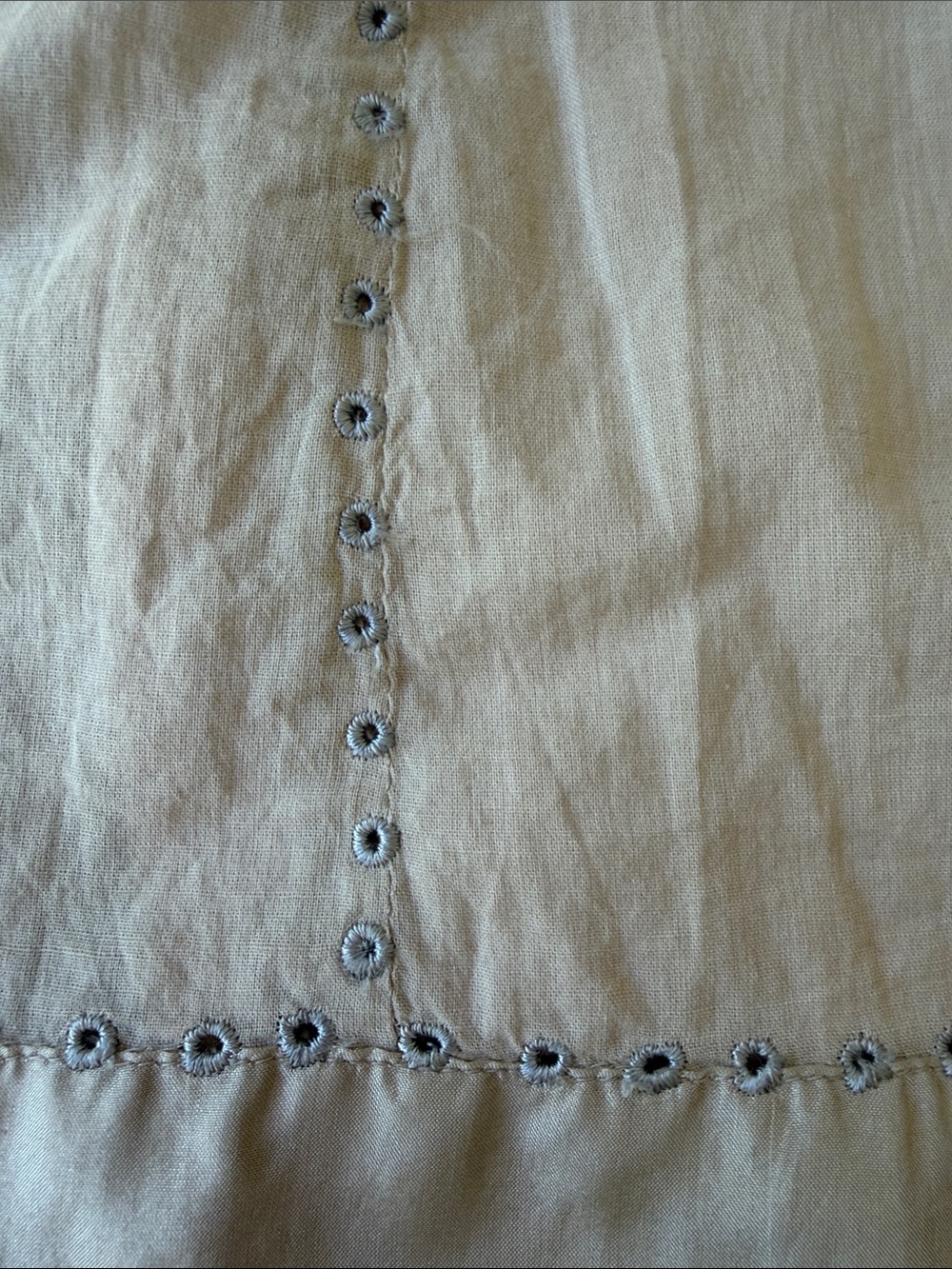 Beaded Floral Strapless Cream Midi Dress - Picture 4 of 4